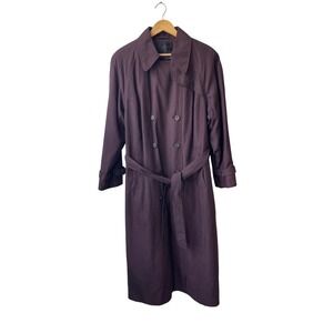 Matrix Plum purple Y2K Academia Gallery Whimsigoth Trench Coat Sz 18 Witchy Vamp
